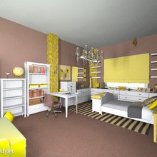 Same bedroom, two versions