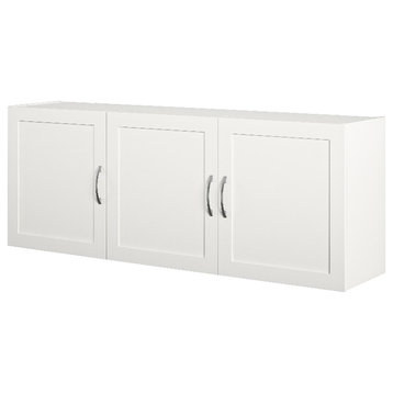 Systembuild Evolution Lory Framed 54" Wall Cabinet in White