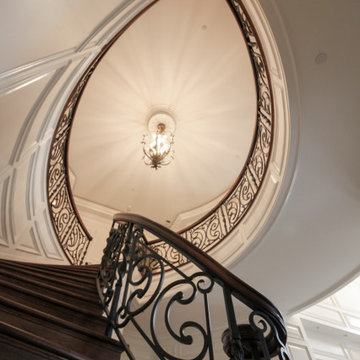 Project #74 | Circular Staircase with Hand-Forged Metal Panels
