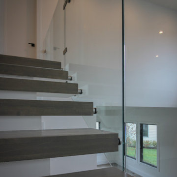 Project #80 | Mono-Beam Staircase with Glass Panels