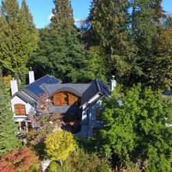 Eco Medium Slate Roof & Solar Install - Roofing And Gutters