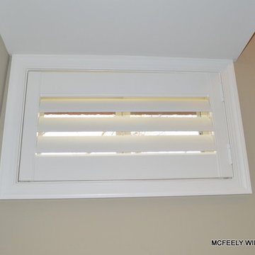 Basement Window Plantation Shutter - McFeely Window Fashions