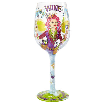 "Fairy Wine Mother" Wine Glass