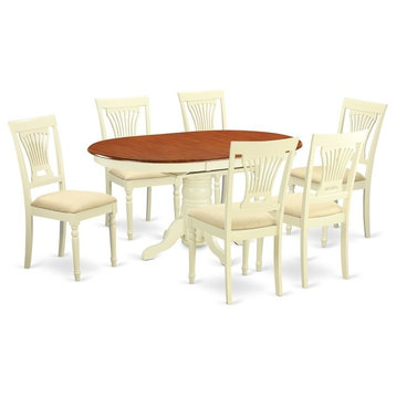 7-Piece Dinette Table Set For 6-Dinette Table And 6 Dinette Chairs