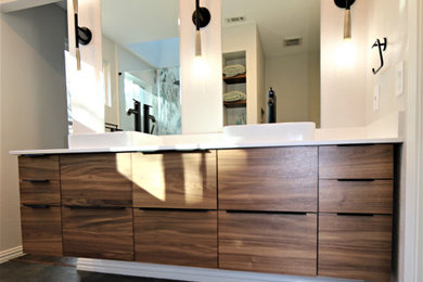 Bathroom - modern bathroom idea in Austin