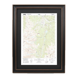 Framed Topographic Maps | Breckenridge, CO - Prints And Posters