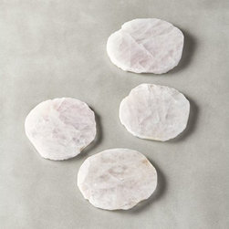 Rose Quartz Coasters Set of 4 | CB2 - Home Decor