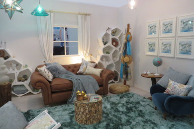 Beach style living room in Other.