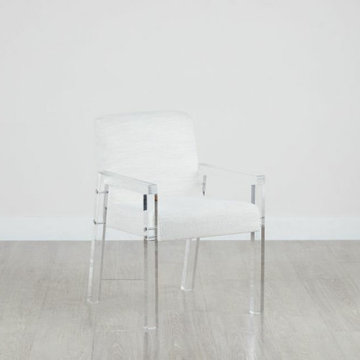 Clear Lucite Acrylic Dining Chairs