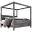 Baystorm King Poster with Canopy Bed in Gray B221KC - Farmhouse ...
