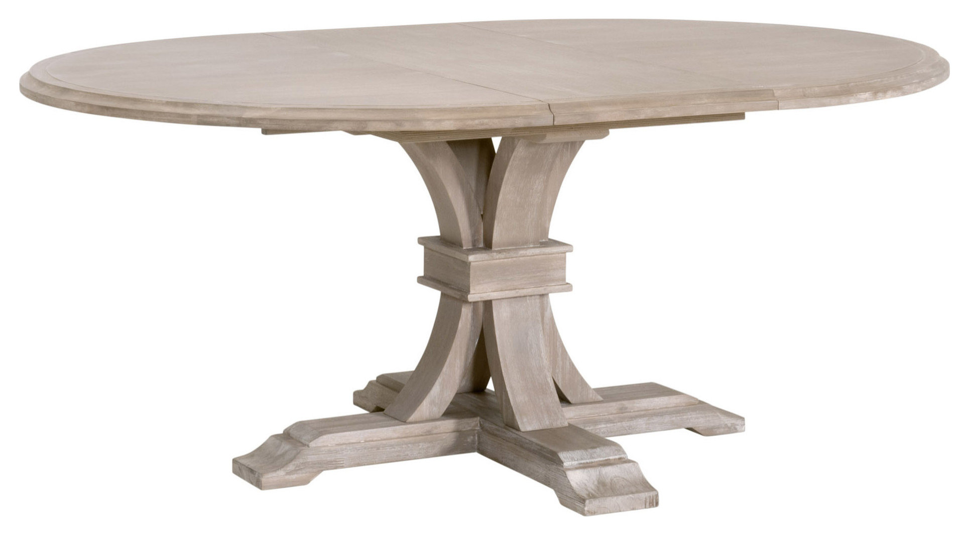 Devon 54" Round Extension Dining Table - Farmhouse - Dining Tables - by ...