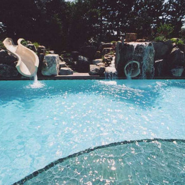 Pool With Waterfeatures