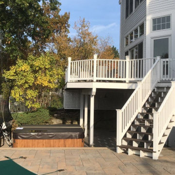 Extended Patio with Trex Deck in Pebble Gray