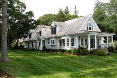 Inspiration for a timeless exterior home remodel in Boston