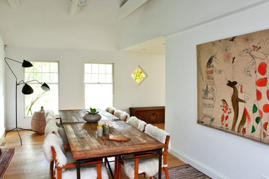 Trendy dining room photo in New York