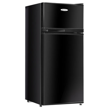 Costway 2 Doors 3.4 cu ft.Unit Compact Mini Refrigerator Cooler