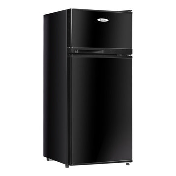 Costway 2 Doors 3.4 cu ft.Unit Compact Mini Refrigerator Cooler