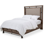 AICO/Michael Amini - AICO Michael Amini Kathy Ireland Crossings King Panel Bed w/ Drawers - Need more storage? The Crossings Bed lets you choose. Same bed, same stunning style, and more space for you!
