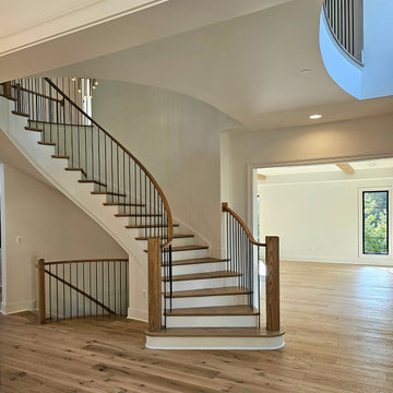 Project #110 | Beautiful Curved Staircase with Circular Balcony