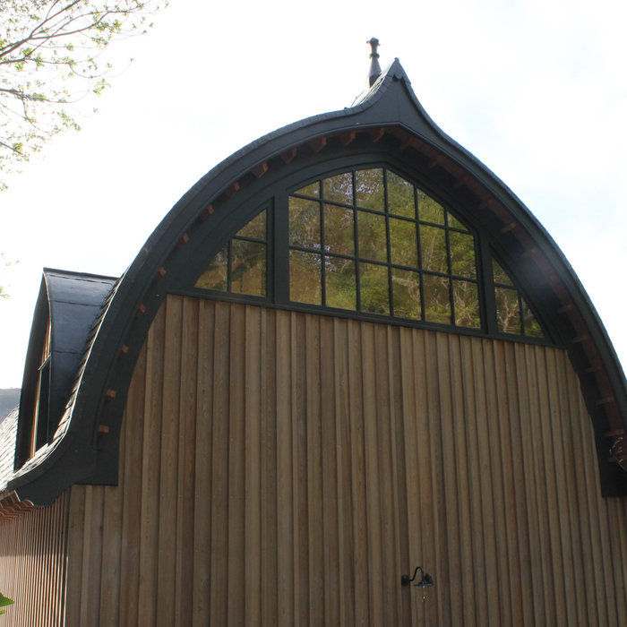 The barge boards fitted