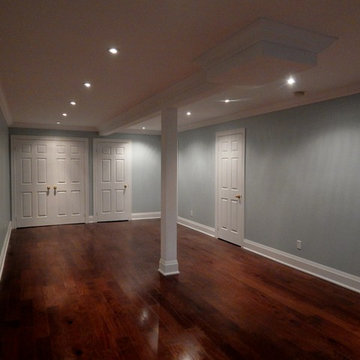 Basement Reno with Full Underpin, 8' Ceilings and Partial Flush Beam
