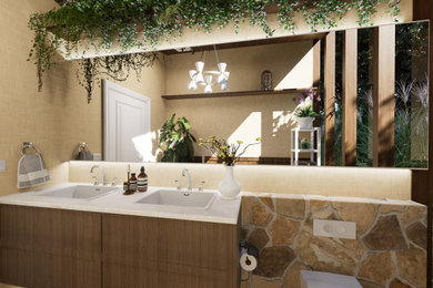 Powder room - 1960s powder room idea
