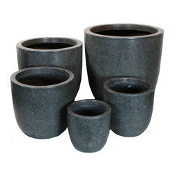 AuthenTEAK Lightweight Fiberglass Planters - Outdoor Pots And Planters