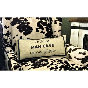 Man Cave Gift for Men0Fathers Dads  Double Sided Indoor Outdoor Pillow
