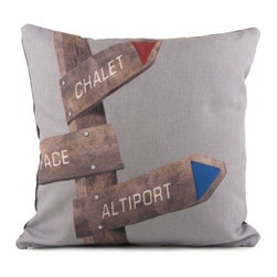 COUSSIN PISTES 40 X 40 - Decorative Pillows