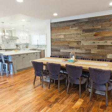 Walnut Creek General Remodeling - Kitchen - living fireplace