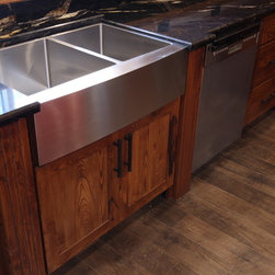 Coe Hill, Ontario   Rustic Wormy Ash Cottage Kitchen - Products