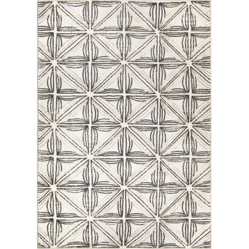Orian My Texas House by Orian Chesterfield Rug 9'x13' Gray/White/Beige Rug
