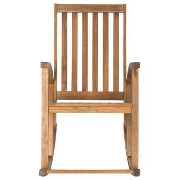 Safavieh Clayton Outdoor Rocking Chair, Teak Look