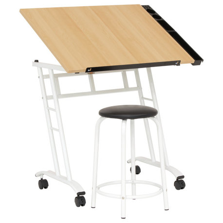2-Piece Studio Craft Center and Stool