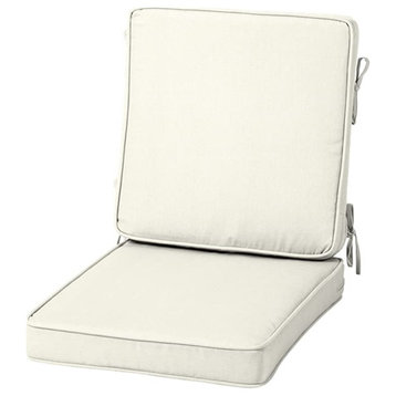 Arden Selections Acrylic Foam Chair Cushion, 20" x 20", Cream