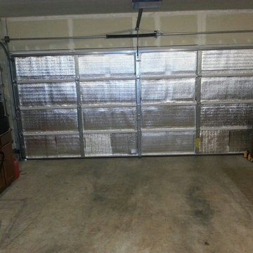 Radiant barrier called Sol-Blanket Insulation in the garage