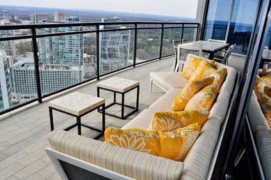 Mid-sized contemporary patio in Atlanta.