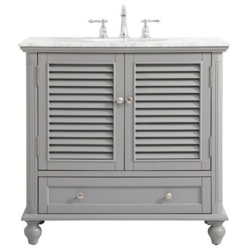 Elegant VF30536GR 36"Single Bathroom Vanity, Gray