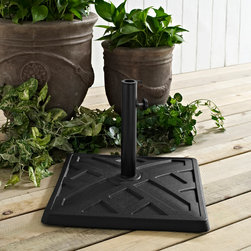 Square Umbrella Base - Black - Outdoor Umbrella Accessories