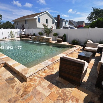 Gunite Swimming Pool Built in Massapequa, NY by Gappsi.