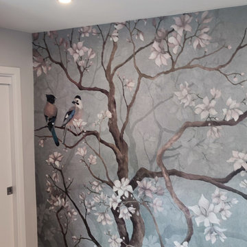Custom Wall Mural in a Kitchen