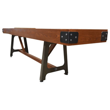 Astoria Shuffleboard Table by Venture Games, Chestnut, 14 Ft Shuffleboard