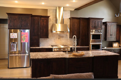 Kitchen - rustic kitchen idea in Other