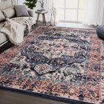 ABANI - Abani Babylon Area Rug, Navy Traditional Medallion Vintage, 4'x6' - Add a touch of authentic vintage vibes to your eclectic, magazine inspired space, with this distressed beauty from our Babylon Collection. Featuring a fairly neutral beige and navy color scheme, this rug is super easy to clean and as versatile as ever. Its overall look features a stunning medallion centered in the middle and bordered by an intricate motif that is appealing to the eye. With multiple sizes to choose from, you're sure to find the perfect fit for your space.