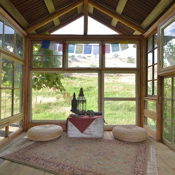 My Houzz: Meditation Room Made With Reclaimed Windows