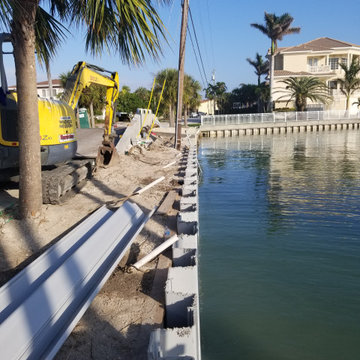 600 feet of seawall
