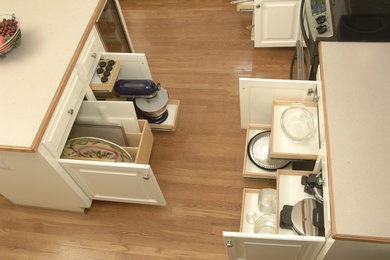 Kitchen - contemporary kitchen idea in Detroit