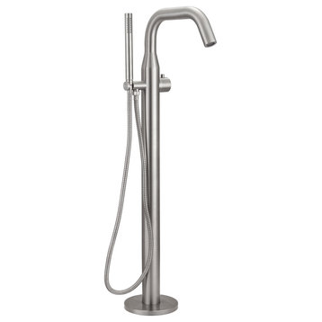 HEATGENE Bathtub Freestanding Faucet with Handheld Shower-Matt Finishing, Matt F