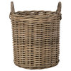 Nusa Round Kobo Basket, Gray-Brown, Medium