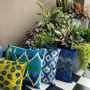 Decorative Peacock Feather Pillow Covers